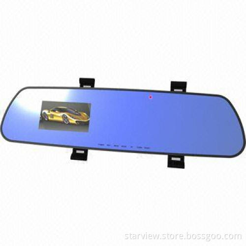 Car DVR with built-in rear-view mirror, 1,080P at 30fps Resolution, Ambarella A7 CPU